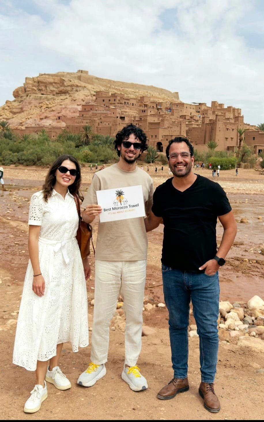 Friends at the Ait Ben Haddou kasbah