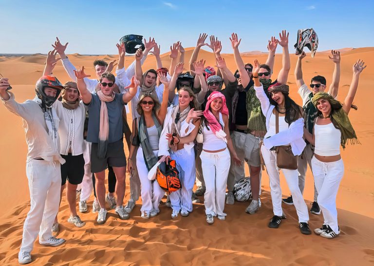 Group of students on 3 Days Morocco Student Tour