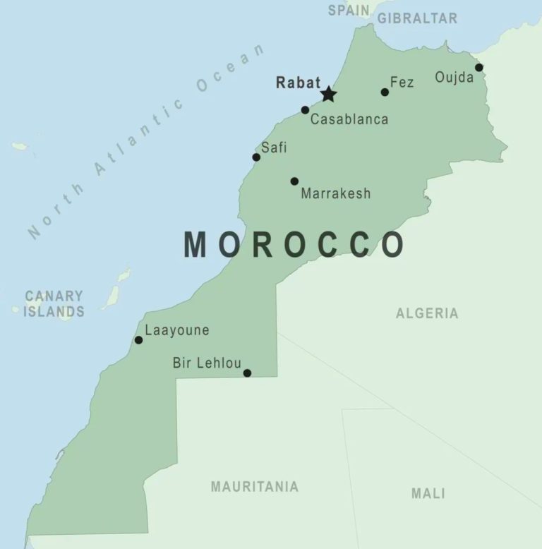 Map of Morocco