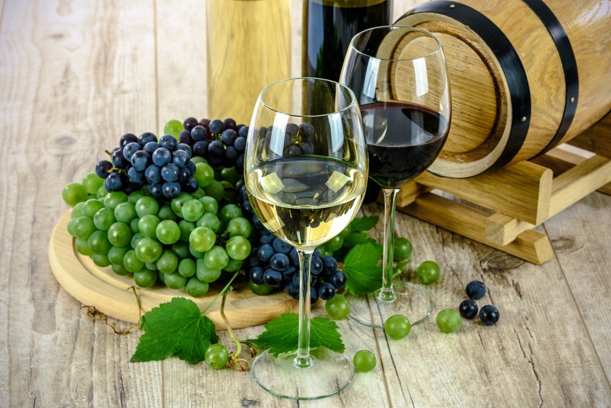 Can you drink alcohol in Morocco? Wine and snacks in Moroccan setting.