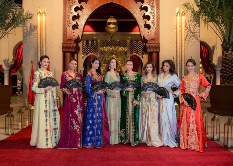 Elegant Moroccan Caftan Kaftan with traditional embroidery